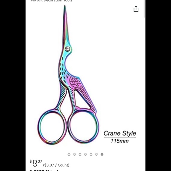 Metallic Nail Scissors - Picture 3 of 3